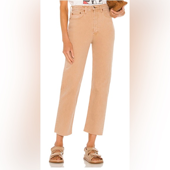 Re/Done Denim - RE/DONE Originals 70s Ultra High Rise Stove Pipe - 27